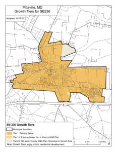 Pittsville, MD Growth Tiers for SB236 Adopted[removed]SB 236 Growth Tiers Municipal Boundary