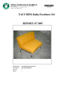 *Q001809* 07Q001809 TACCHINI Italia Forniture Srl REPORT: 