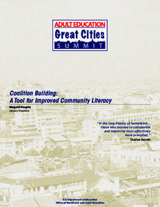 Coalition Building: A Tool for Improved Community Literacy
