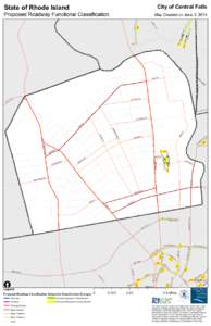 State of Rhode Island  City of Central Falls Proposed Roadway Functional Classification