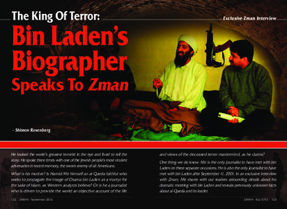 The King Of Terror:  Bin Laden’s