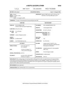 n-BUTYL GLYCIDYL ETHER 1616