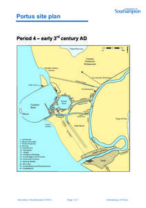 Portus site plan  Period 4 – early 3rd century AD N  Stagno Maccarese