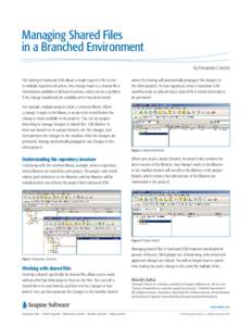 Managing Shared Files in a Branched Environment by Keith Vanden Eynden by Fernando Cremer