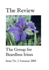 The Review  CLYDE REDMOND The Group for Beardless Irises