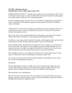Kittitas Water Exchange[removed]Ellensburg Record News Release