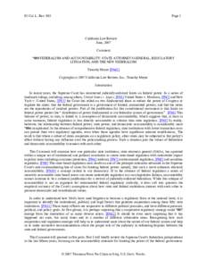 Regulation through litigation / Sociology of law / Attorney general / Tobacco Master Settlement Agreement / Sag / Tobacco politics / Supreme Court of the United States / Tobacco industry / Lobbying / Law / Tobacco / Ethics