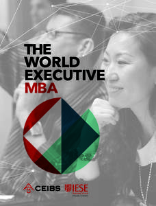 THE WORLD EXECUTIVE MBA  A WAY FORWARD