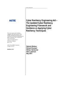 Cyber Resiliency Engineering Aid - Cyber Resiliency Techniques