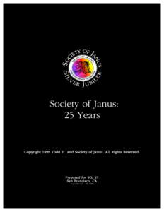 Society of Janus: 25 Years