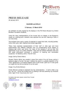 Press Release disGUISE and DOLLS-1