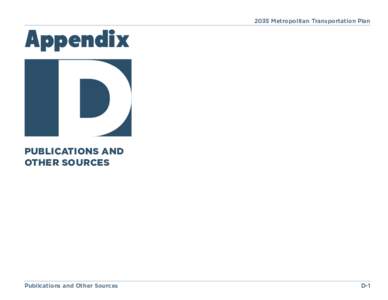 Appendix[removed]Metropolitan Transportation Plan D