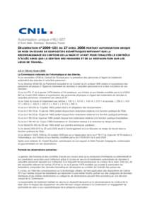 Autorisation unique CNIL AU007x