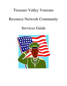 Treasure Valley Veterans Resource Network Community Services Guide 2