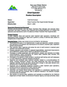 San Juan Water District 9935 Auburn-Folsom Road Granite Bay, California[removed]0115 www.sjwd.org