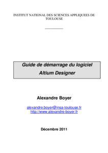 Guide de demarrage Altium Designer