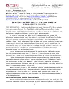 Microsoft Word - Christie Reelect Post Sandy Nov 2012.doc