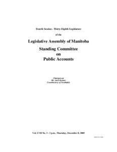 Manitoba / Gerald Hawranik / Jim Rondeau / Parliament of Singapore