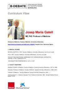 Curriculum Vitae  Josep Maria Gatell