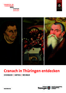 Cranach in Thüringen entdecken eisenach | gotha | weimar Materialien 187  1