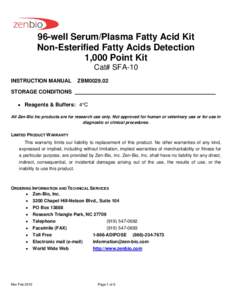 Microsoft Word - ZBM0029.02 SFA-10 Serum Fatty Acid 10 plate kitdoc