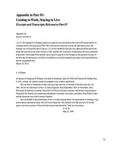 Appendix to Part IV: Coming to Work, Staying to Live Excerpts and Transcripts Relevant to Part IV Appendix 4a. Inquirer and Mirror i. LUCK. Mr. Sampson D. Pompey reports to us that he has received from the Court of Commi