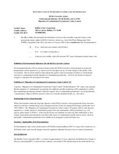 Documentation of Environmental Indicator Determination - Buffalo Color Corporation, New York