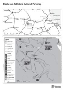 Blackdown Tableland National Park map