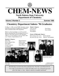 CHEM-NEWS North Dakota State University Department of Chemistry