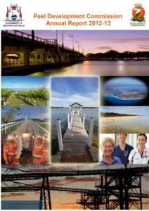 Page | 1  The Peel Region of Western Australia The Peel Region is located immediately south of Perth. It is bordered by the Indian Ocean in the west, with jarrah forests and farmlands of the Darling Range leading east t