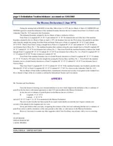 page 1| Delimitation Treaties Infobase | accessed on[removed]The Maroua Declaration (1 June[removed]During the meeting held at MAROUA from May 30th to June 1st 1975, the two Heads of State of CAMEROON and NIGERIA agree