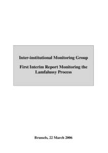 Inter-institutional Monitoring Group