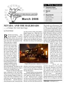 In This Issue Featured Article Nevada and the Railroads[removed]1  Special