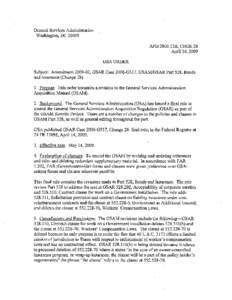 AMENDMENT 2009–02 MAY 14, 2009  PART 528—BONDS AND INSURANCE Sec. Subpart 528.1—Bonds and Other Financial Protections