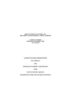 Brian Center of Columbia, S.C. d/b/a Brian Center Nursing Care/St. Andrews (AC# 3-BCS-J2)