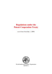 Regulations Under the PCT