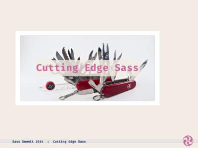 Cutting Edge Sass  Sass Summit 2014 :