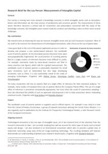 Research Brief for the Lay Person: Measurement of Intangible Capital