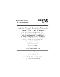 Microsoft Word - ModelingComparisonCriteria-MODELS11-CMAworkshop-v2-GM.doc