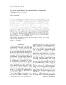 Paleobiology, 30(2), 2004, pp. 203–221  Patterns of distribution in the Ediacaran biotas: facies versus