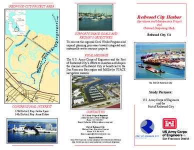 Port of Redwood City / Channel / Redwood City /  California / United States Army Corps of Engineers / Dredging / Redwood Creek / Geography of California / Water / San Francisco Bay Area