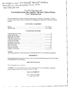Narasin and Bacitracin Zinc - Broiler Chicken - Type C