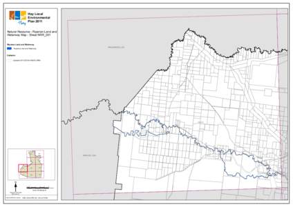 Hay Local Environmental Plan 2011 Natural Resource - Riparian Land and Waterway Map - Sheet NRR_001 Riparian Land and Waterway