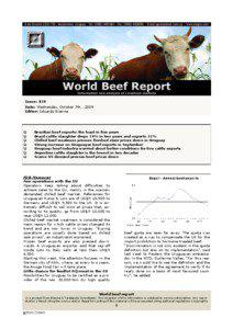 Zoology / Beef / Meat / International trade / British cuisine / World Beef Report / Cattle feeding / Marfrig / Hilton Quota / Livestock / Agriculture / Cattle