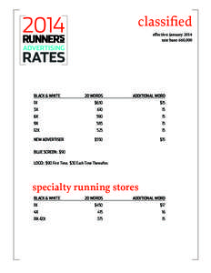 2014  BLACK & WHITE classified effective: january 2014