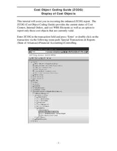 Microsoft Word - Tutorial - ZCOG Cost Object Status.doc