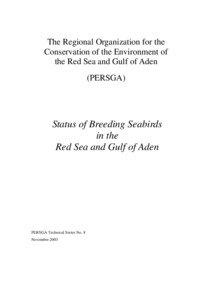 The Regional Organization for the Conservation of the Environment of the Red Sea and Gulf of Aden