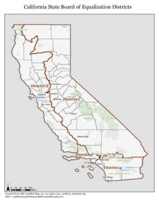 California State Board of Equalization Districts  Goose Lk Six Rivers Natl Forest