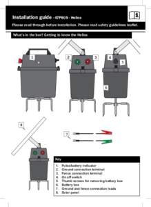 Installation guide - 47P80S - Helios Please read through before installation. Please read safety guidelines leaflet. What’s in the box? Getting to know the Helios 2