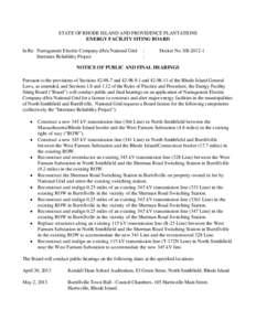 Microsoft Word - NGrid SB[removed]Public & Final Hearing Notice